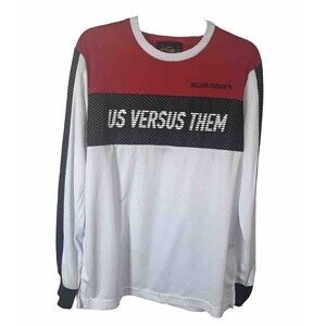 Us Versus Them Hellfire Division Man Jersey T-shirt Size S Street Wear Casual